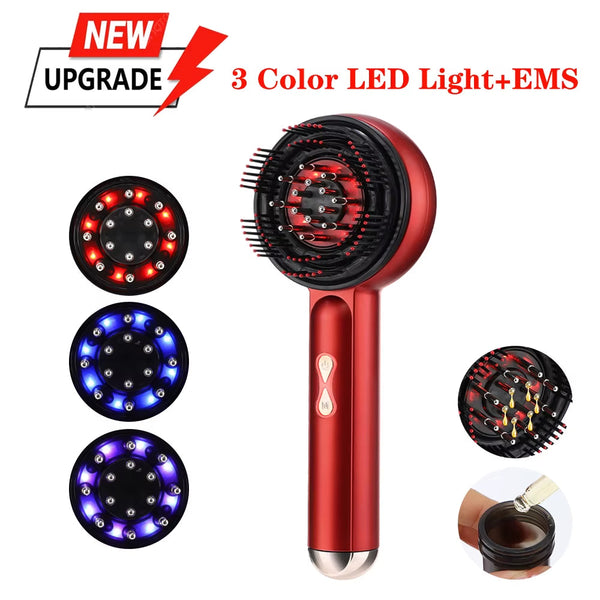 Peine Masajeador de Luz Roja
